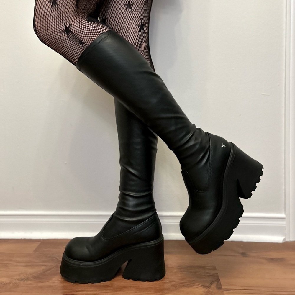 Windsor Smith Black Platform Boots